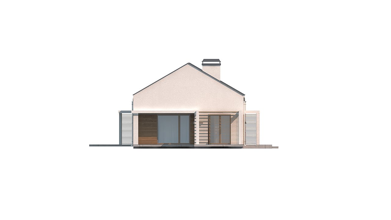 Проект небольшого одноэтажного дома простого современного дизайна. - фото 15