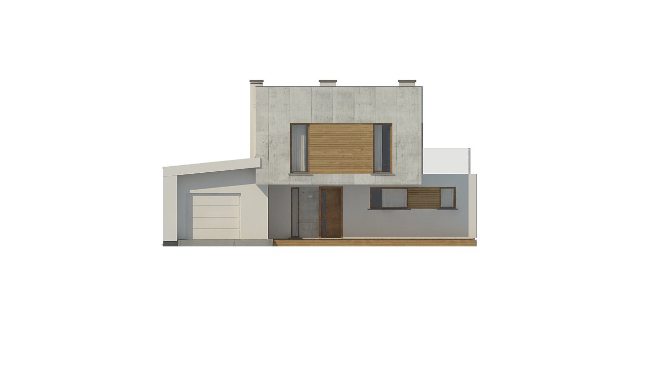 Современный двухэтажный дом с гаражом на 1 машину и террасой - фото 10