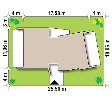Современный одноэтажный дом в стиле минимализм план помещений 1