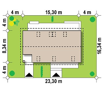 Функциональный удобный двухквартирный дом с отдельными входами в каждую из них. план помещений 1