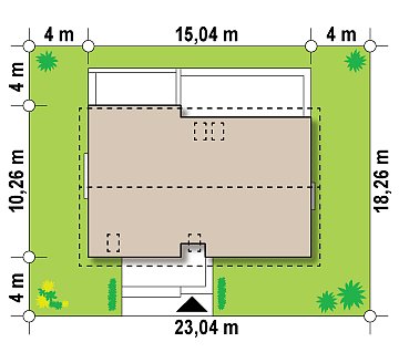 Проект двухсемейного дома с отдельной удобной «квартирой» площадью 58 м2. план помещений 1
