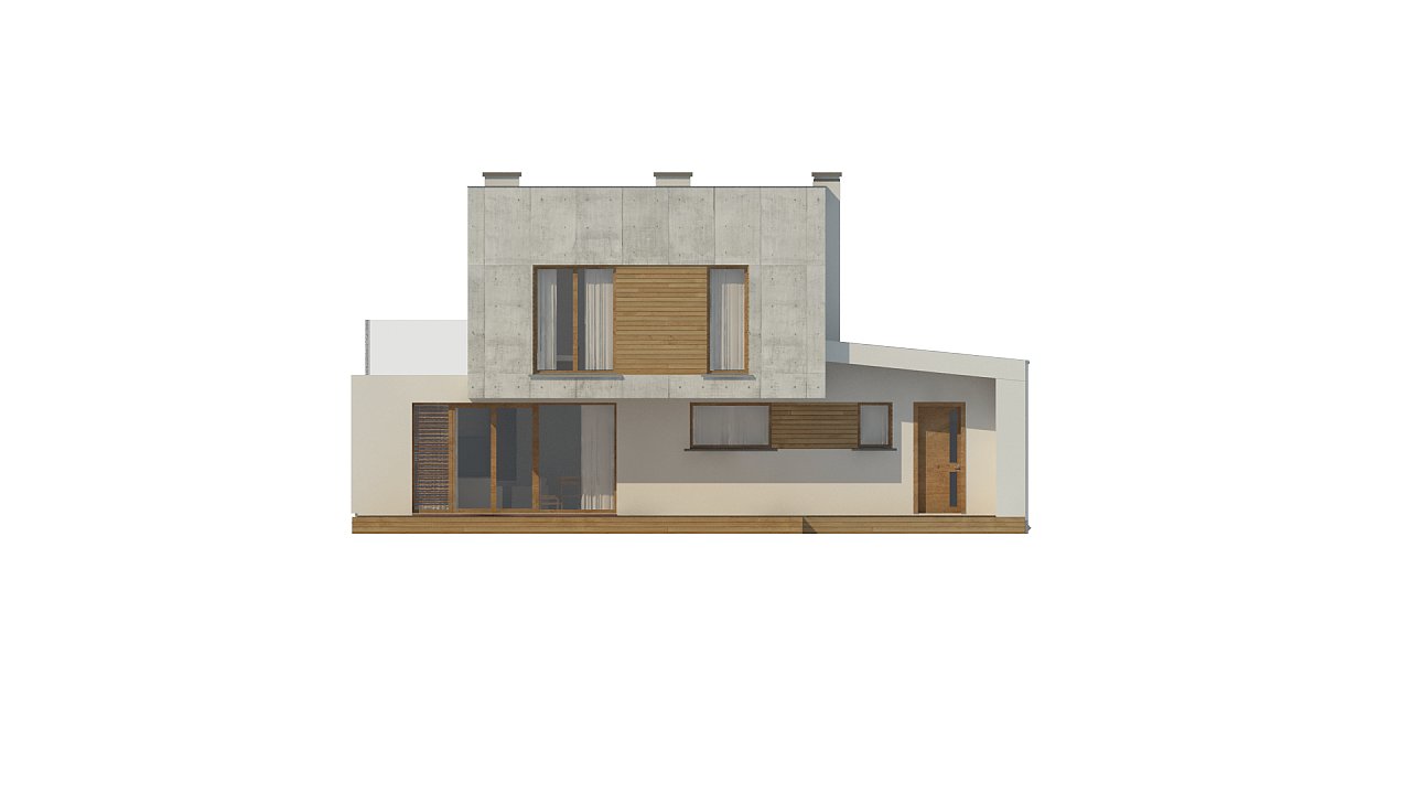 Современный двухэтажный дом с гаражом на 1 машину и террасой - фото 12