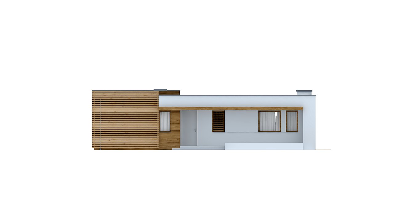 Одноэтажный дом в стиле тихоокеанского бунгало простой и функциональной планировкой. - фото 21